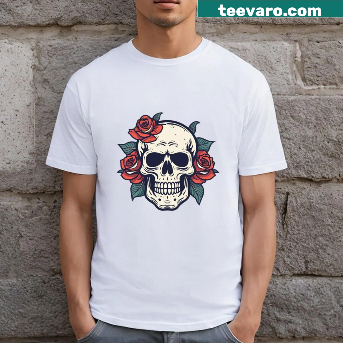 Intriguing 'Haunting And Hunting' T-shirt design — on a men's t-shirt