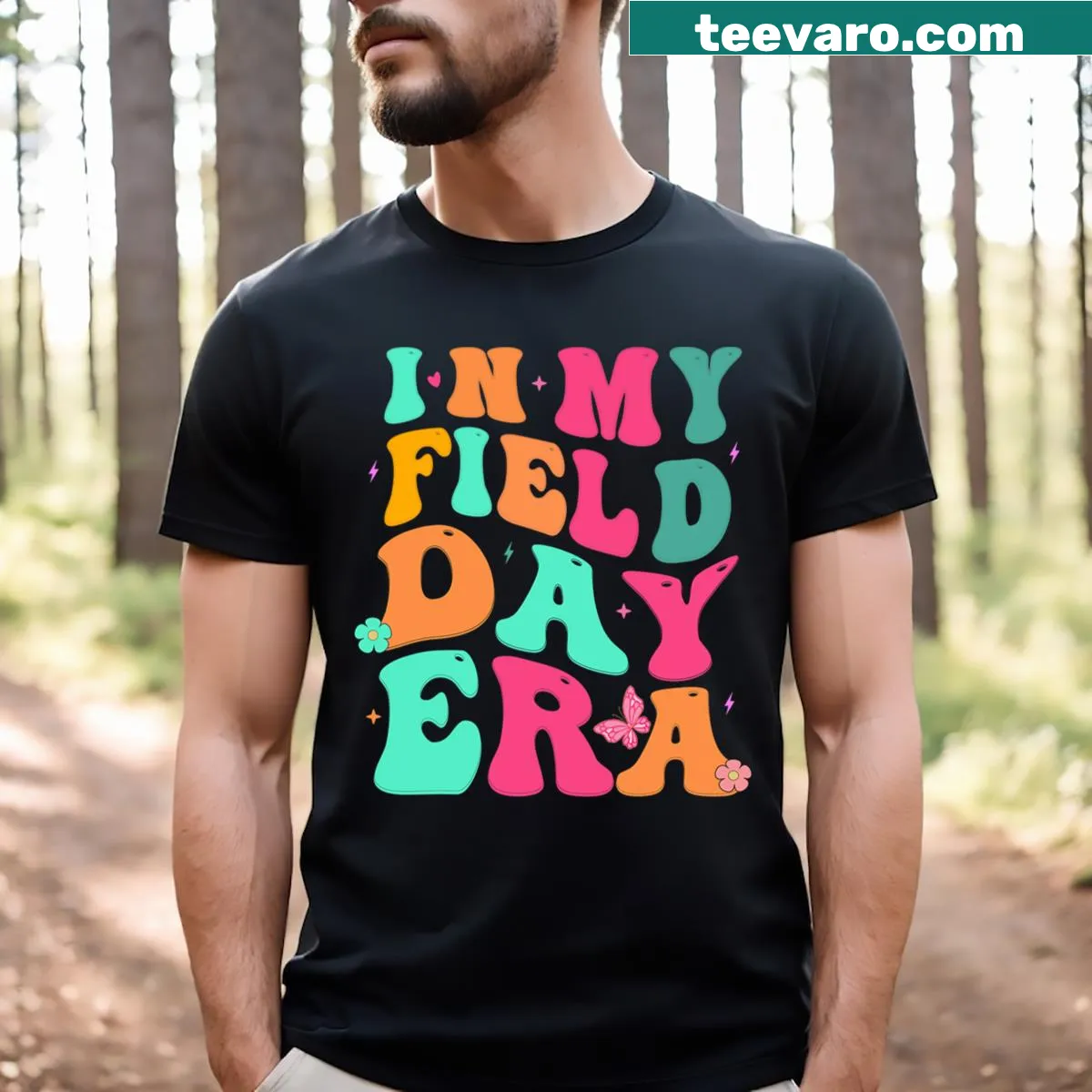 Humorous Field Day T-shirt for teachers celebrating fun events — on a men's t-shirt