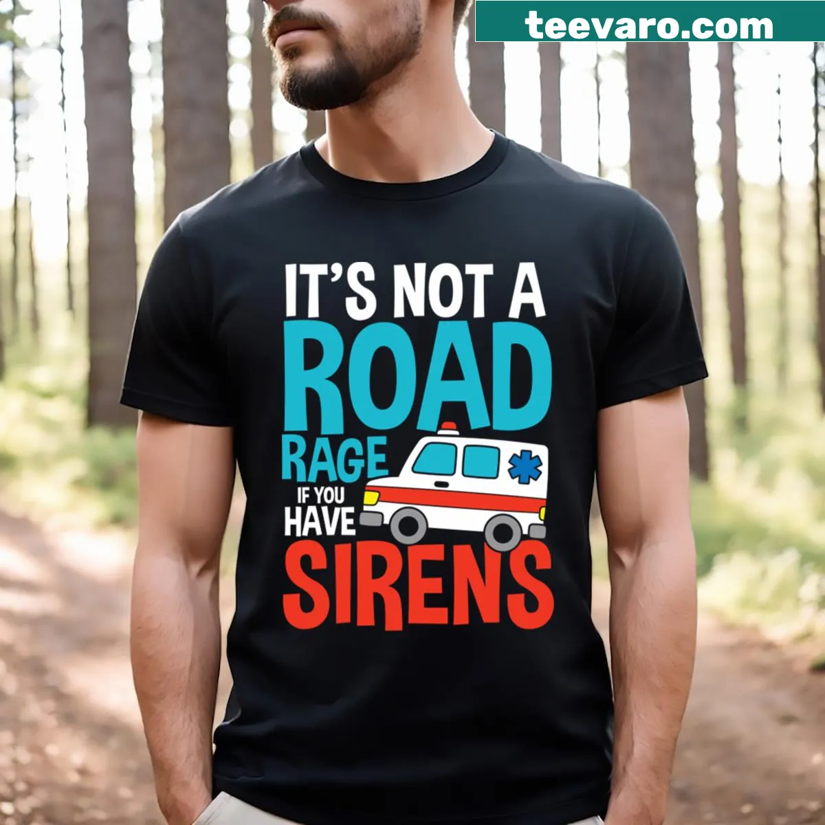Funny road rage quote T-shirt — on a men's t-shirt