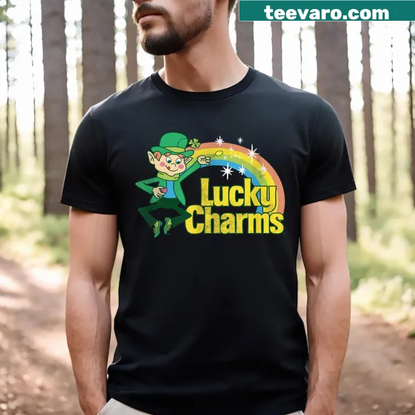 Retro Lucky Charms T-shirt featuring Lucky the Leprechaun
