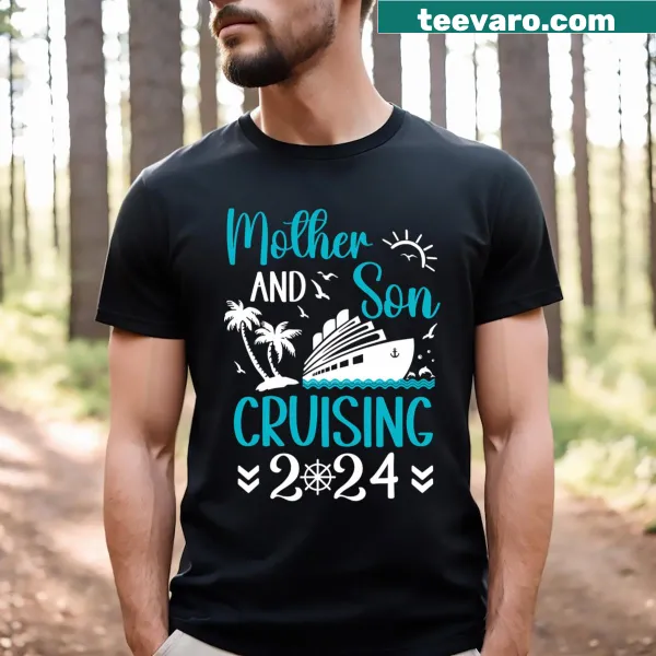 Matching Mother and Son cruise t-shirt for 2024 trips