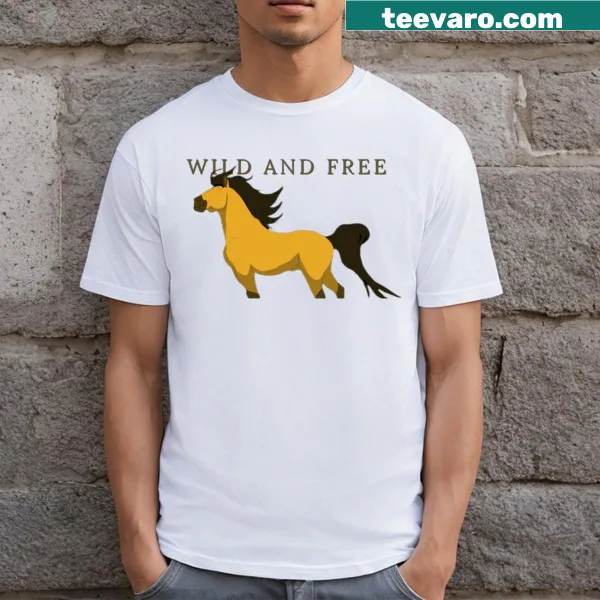 Majestic stallion design on Spirit Stallion t-shirt