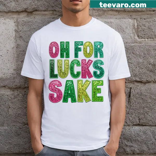Funny St. Patrick's t-shirt with clover and humorous text