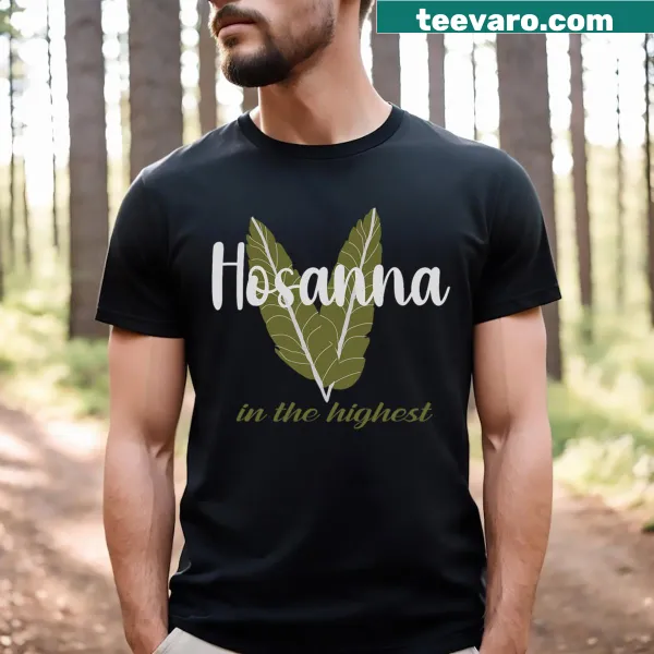 Vintage Palm Sunday T-shirt with 'Hosanna In The Highest' text