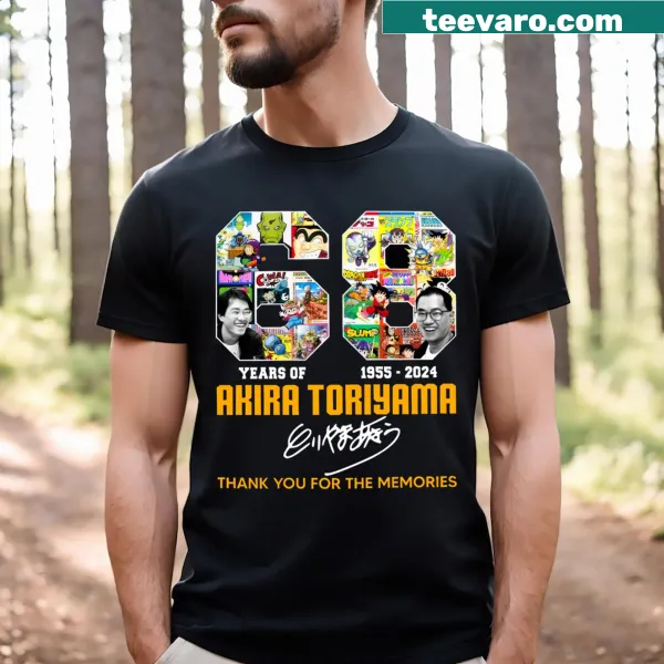 Thank you Akira Toriyama T-shirt celebrating 68 years of work