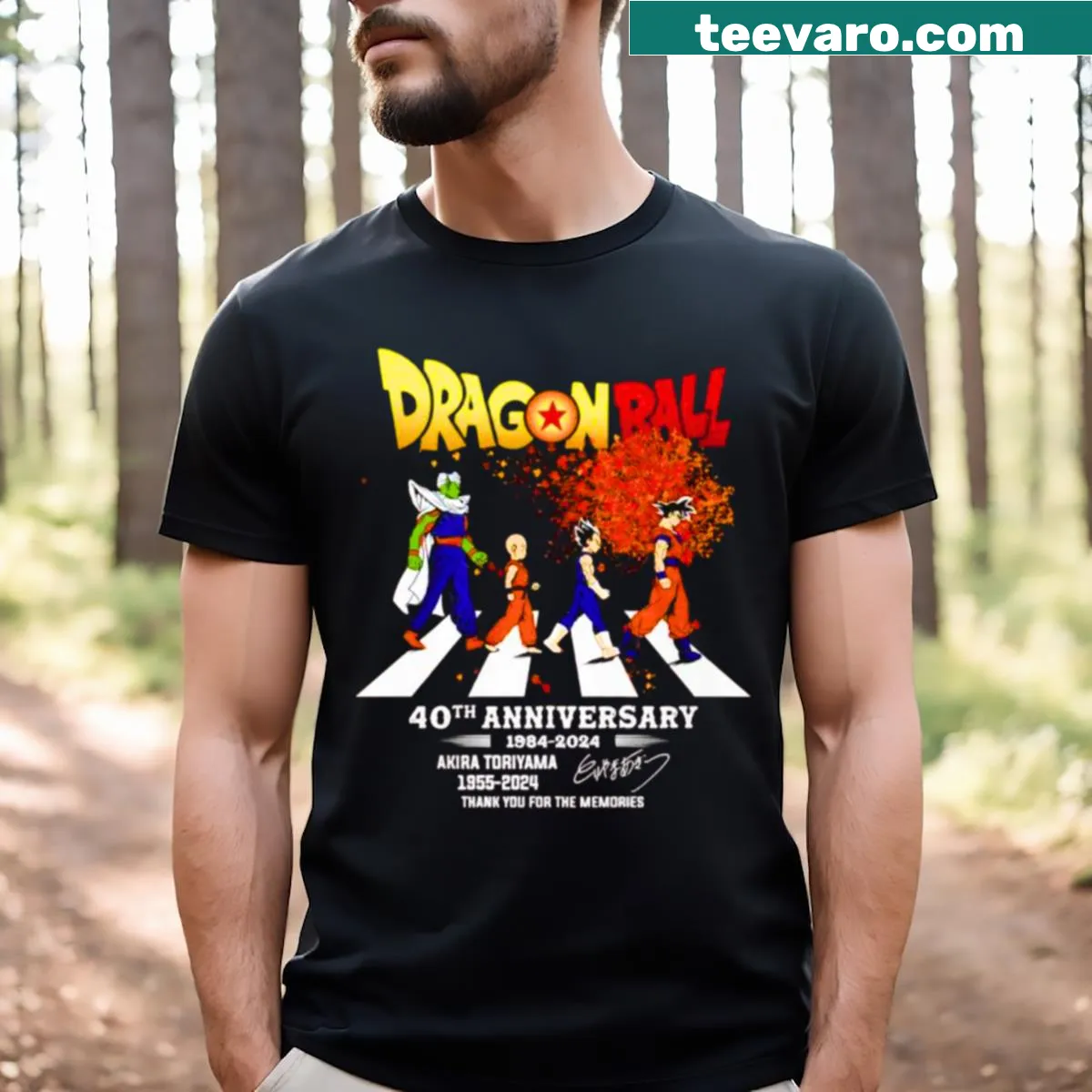 T-shirt showcasing a design inspired by Akira Toriyama — on a men's t-shirt