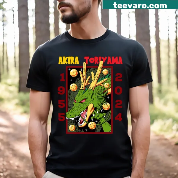 Graphic t-shirt featuring elements inspired by Akira Toriyama's Dragonball.