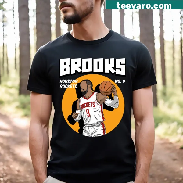 Comic style t-shirt featuring Dillon Brooks in a playful design