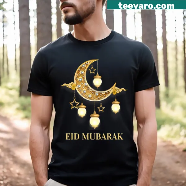 Cute Eid T-shirt for kids with festive illustration