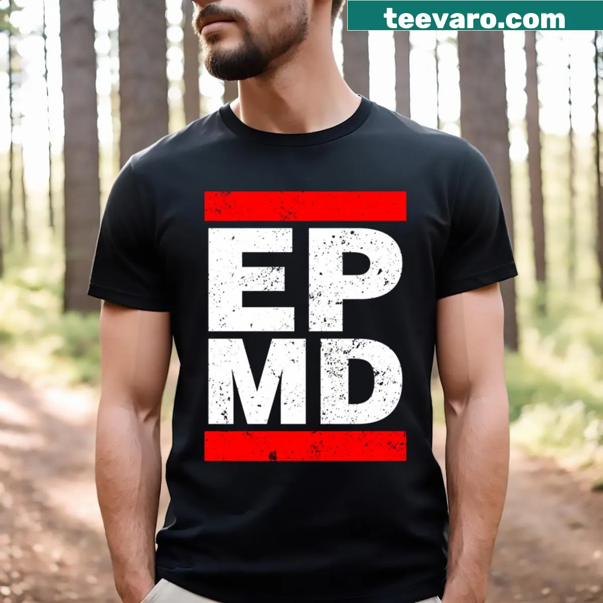 EPMD graphic T-shirt design. — on a men's t-shirt