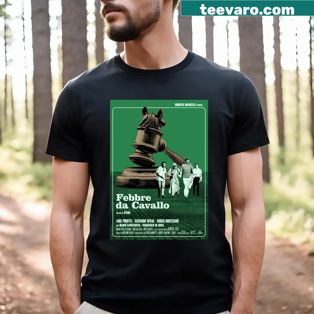 Tribute typography design by Federico Mancosu on a T-shirt. — on a men's t-shirt