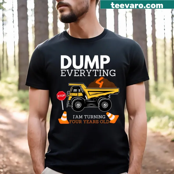 T-shirt celebrating being four years old