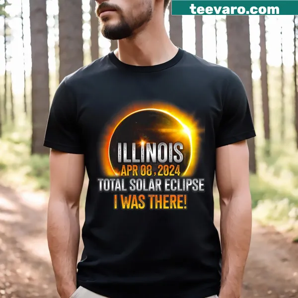 Illustration of a solar eclipse on a t-shirt