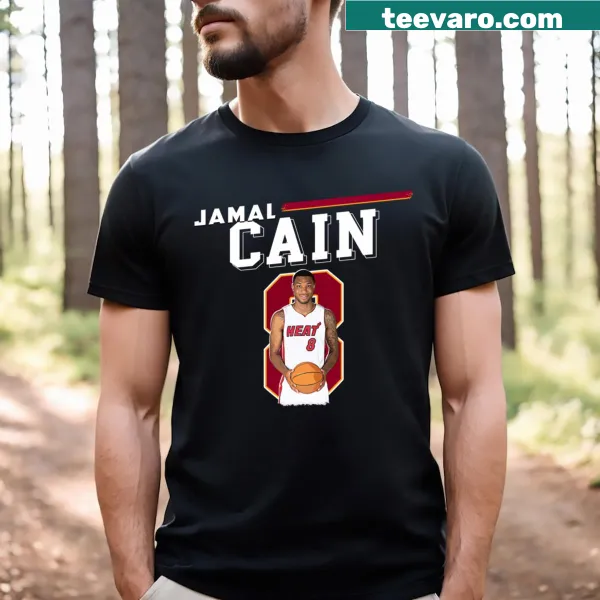 Jamal Cain t-shirt celebrating basketball player with inspirational design