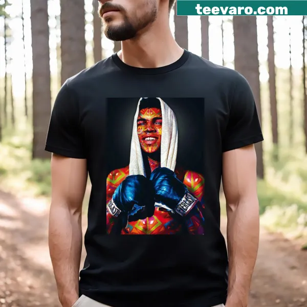 Tribute T-shirt featuring Mohamed Ali's legacy