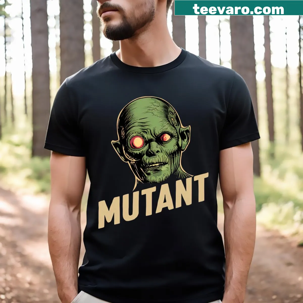 Graphic t-shirt celebrating uniqueness with mutant pride theme — on a men's t-shirt
