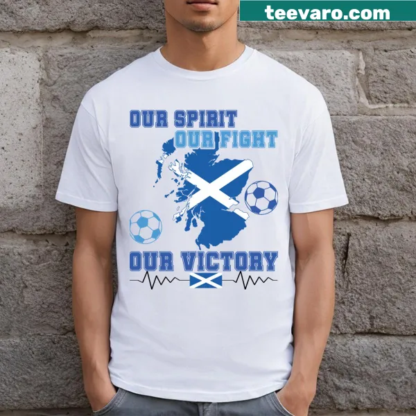 Text graphic t-shirt supporting Scotland in the European Championship 2024