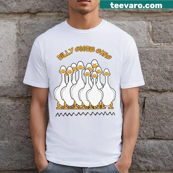 Funny Goose Lovers Quote T-shirt with playful typography