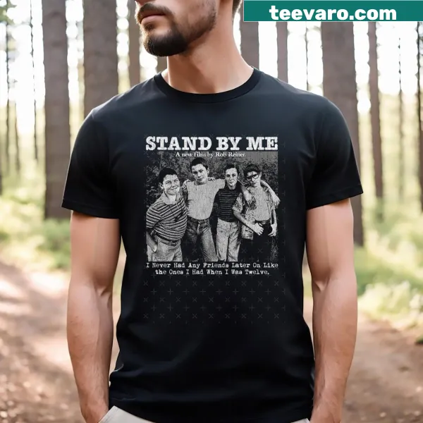 Typography t-shirt featuring a tribute to Stand By Me with text design.