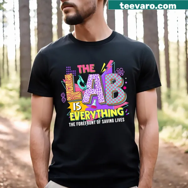 Graphic tee for teachers celebrating Lab Week