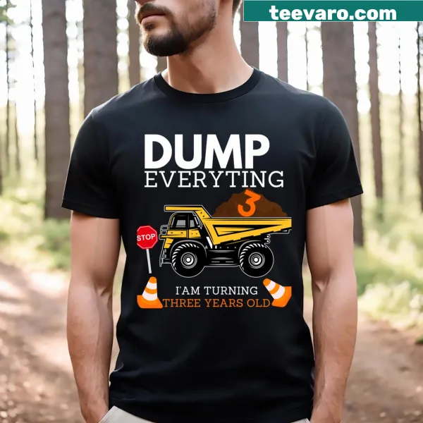 Cute t-shirt celebrating a child's third birthday