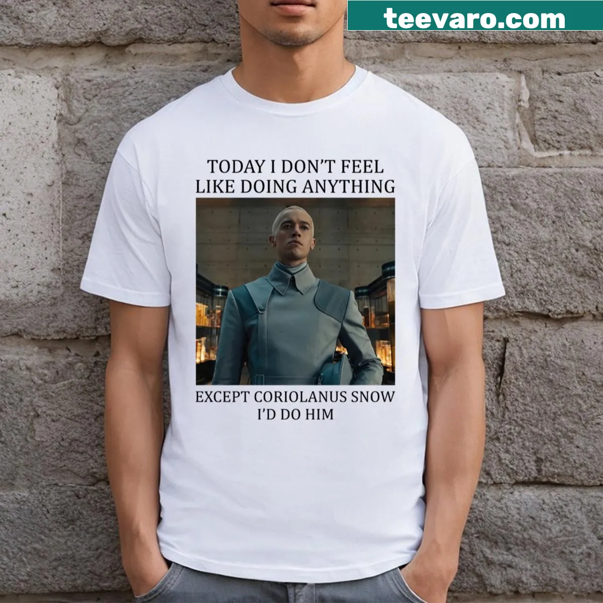 T-shirt with the phrase 'Today I Don't Feel Like' — on a men's t-shirt