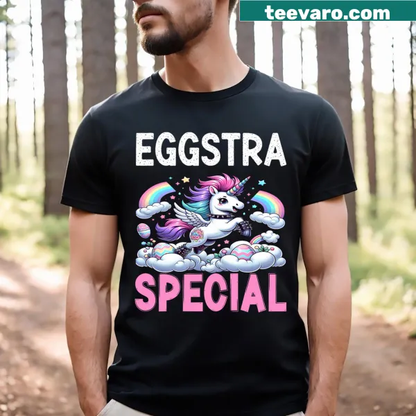 Kawaii unicorn design with funny quote for Easter