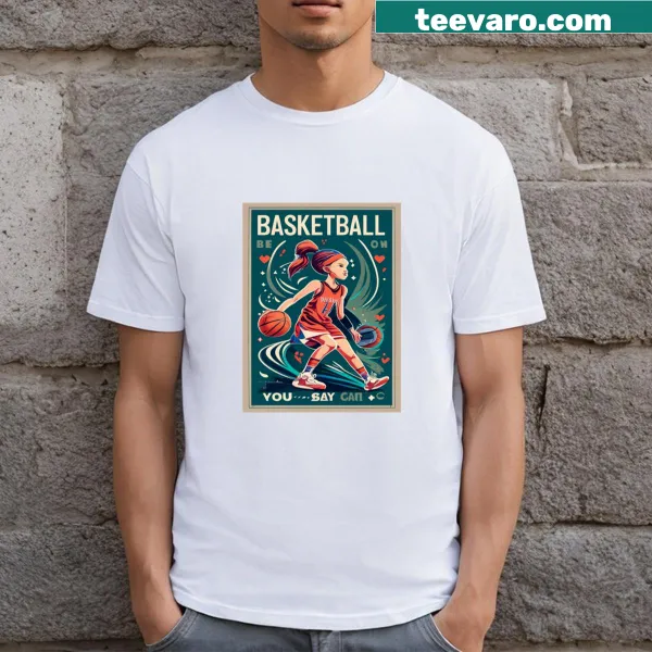 Women's Basketball t-shirt featuring sport-themed graphic