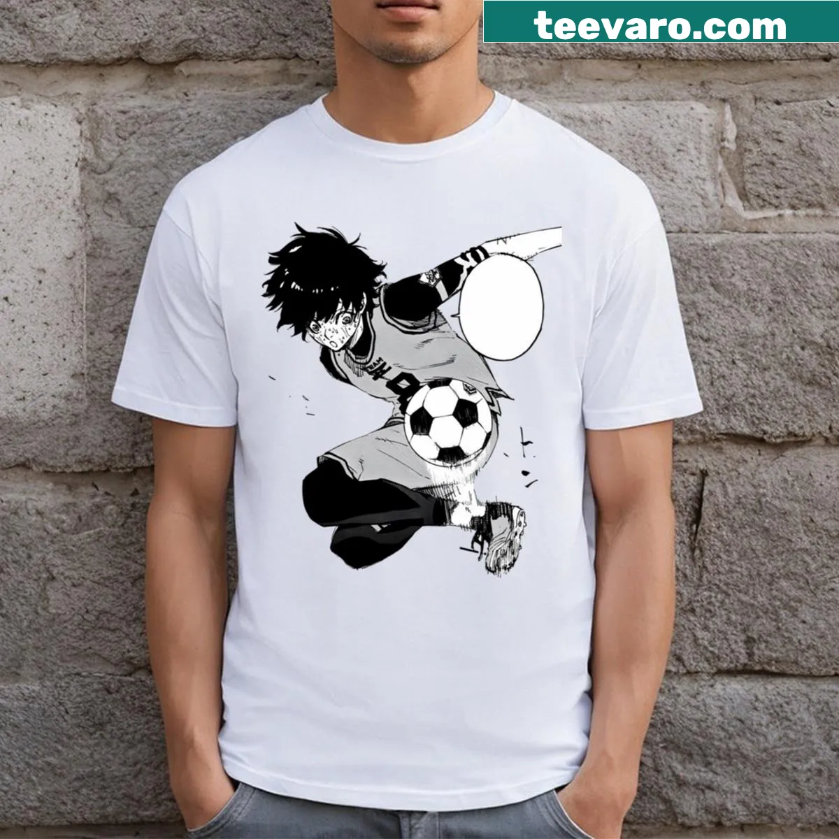 Inspirational T-shirt with The Great Hero message — on a men's t-shirt