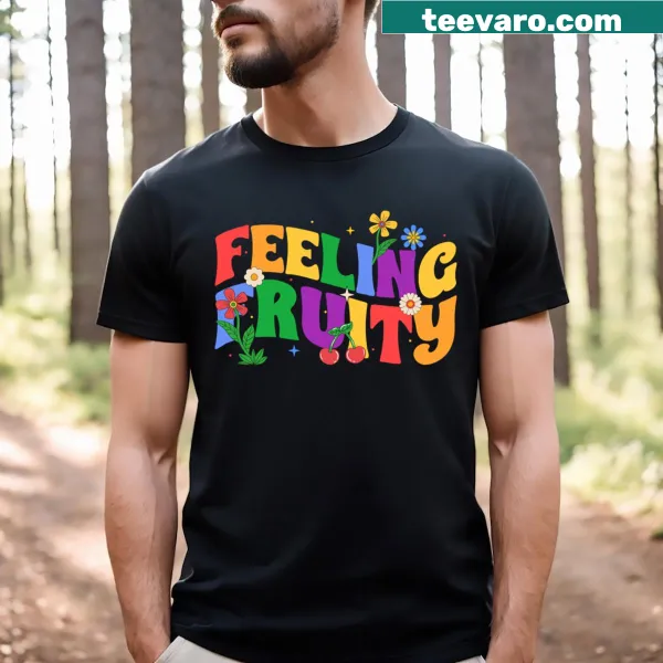 LGBT-themed T-shirt with rainbow design celebrating pride