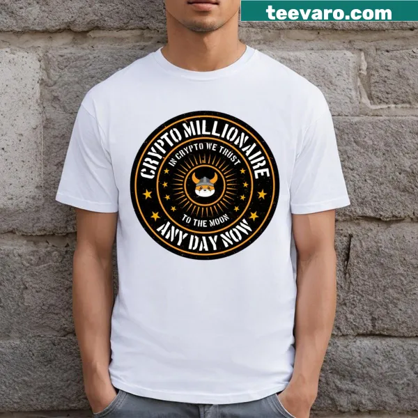 Crypto T-shirt featuring Floki Coin graphics