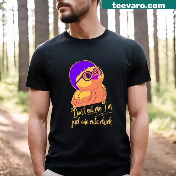 Charming chick illustration on a T-shirt for Easter celebrations