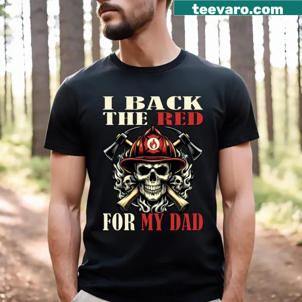 Firefighter support t-shirt with proud text