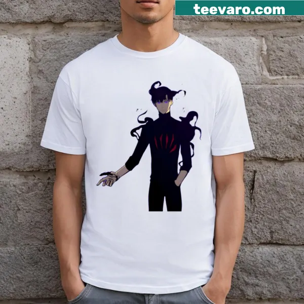 Graphic of Sung Jin-Woo on an essential T-shirt