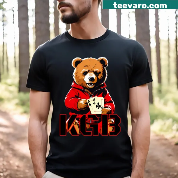 Vintage-style Teddy Kgb graphic t-shirt
