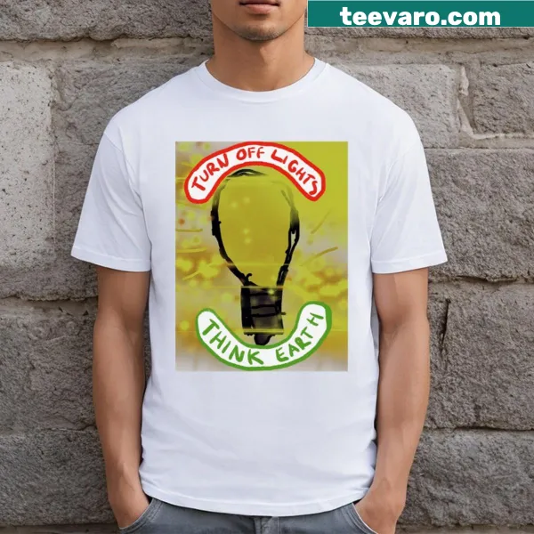 Inspirational T-shirt with text promoting environmental awareness