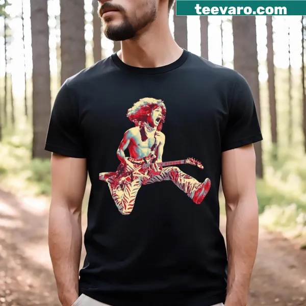 Bold typography shirt featuring 'Best Performance Halen' text.