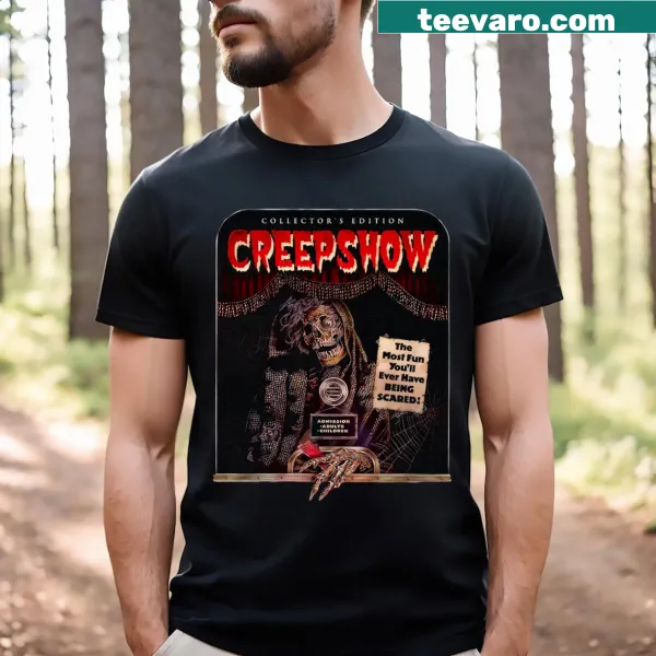 Vintage-inspired Creepshow 1982 film t-shirt with nostalgic graphics