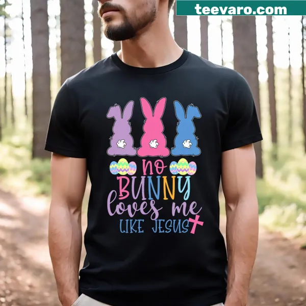 Easter t-shirt with bunnies and a faith-based message