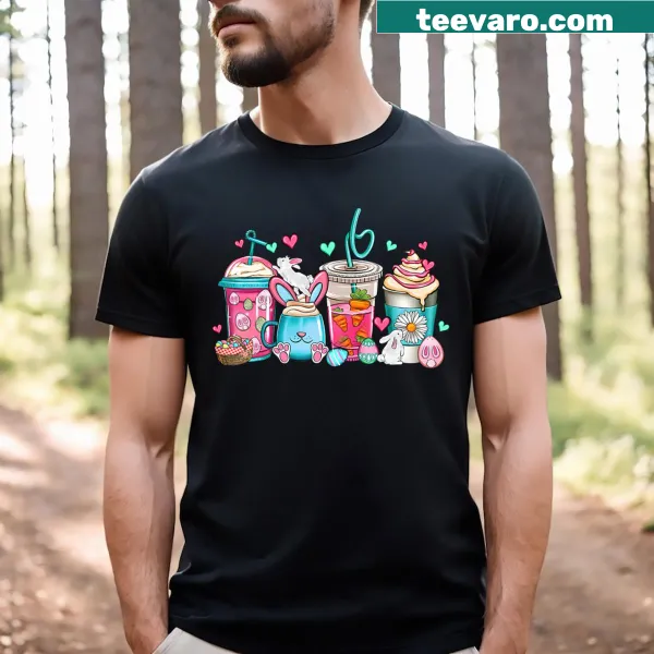 Easter-themed t-shirt for coffee lovers