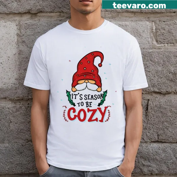 Cozy gnome graphic with the text Season To Be Cozy