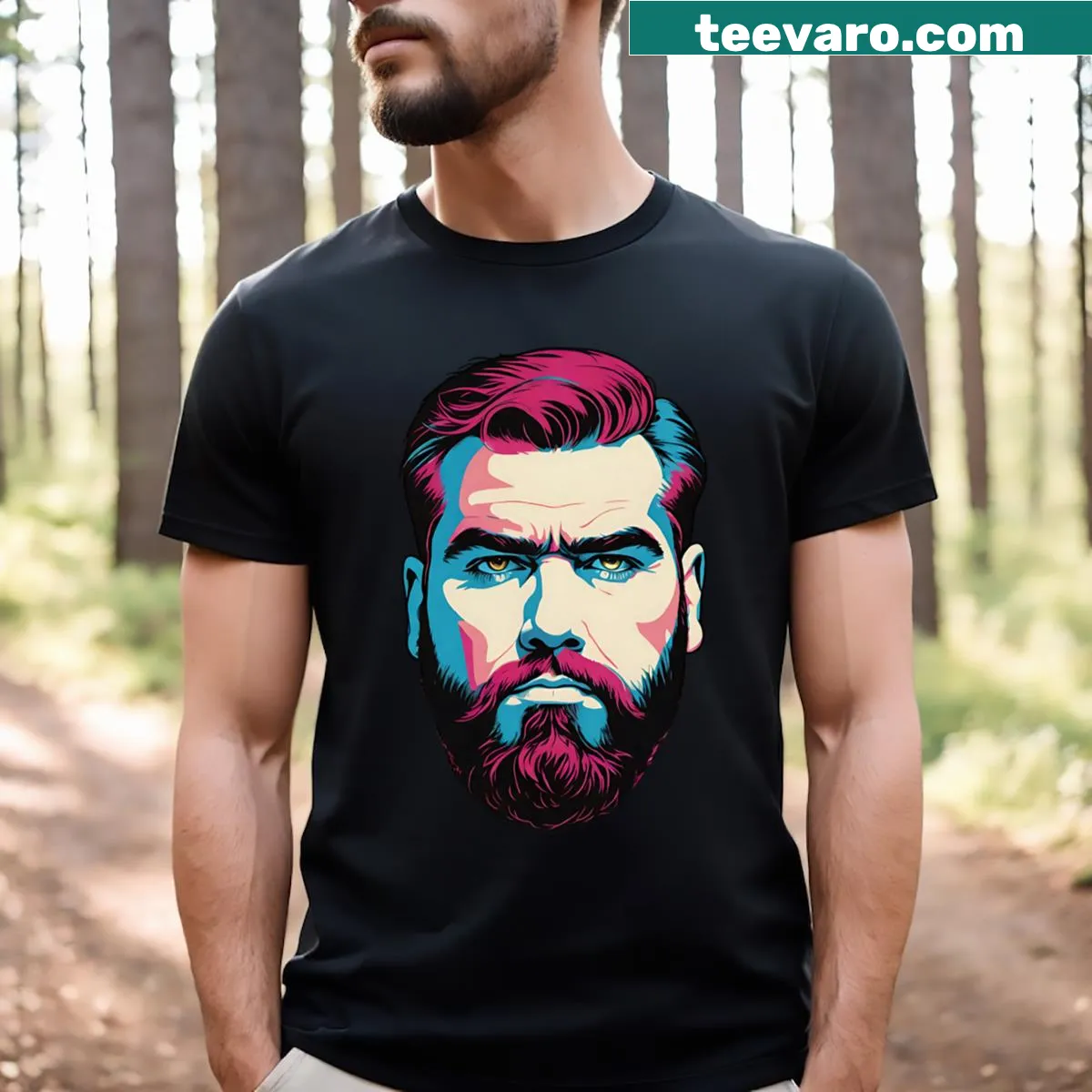 Shirt celebrating Jason Kelce with his name prominently displayed — on a men's t-shirt