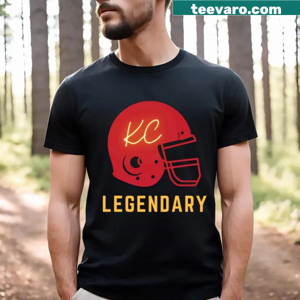Kc Legendary graphic on a t-shirt.