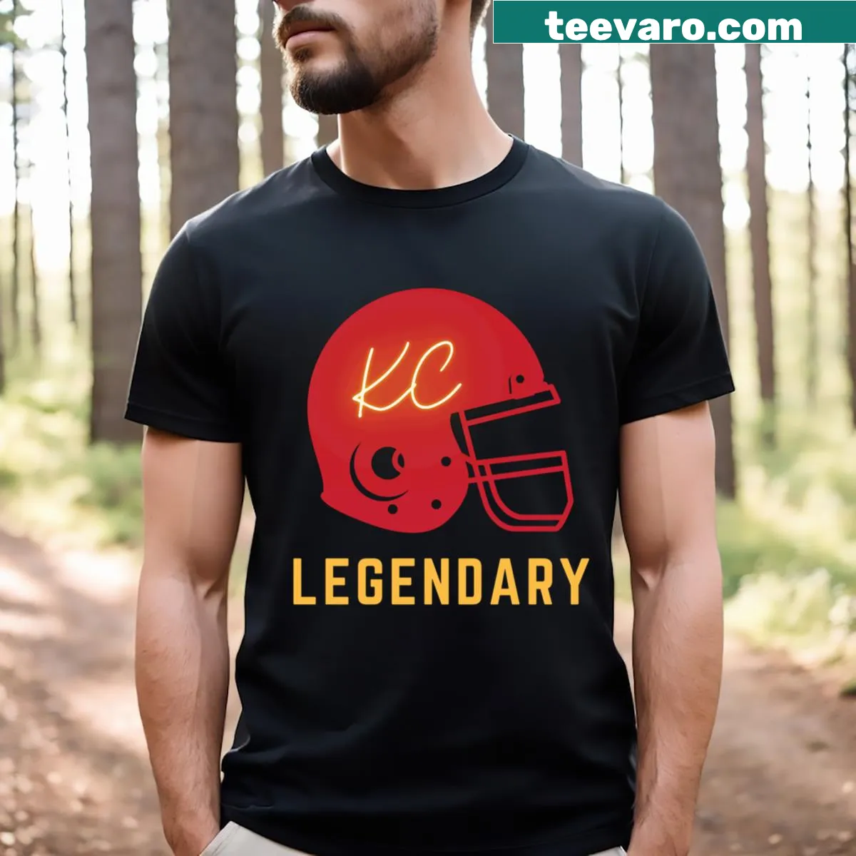 Kc Legendary graphic on a t-shirt. — on a men's t-shirt