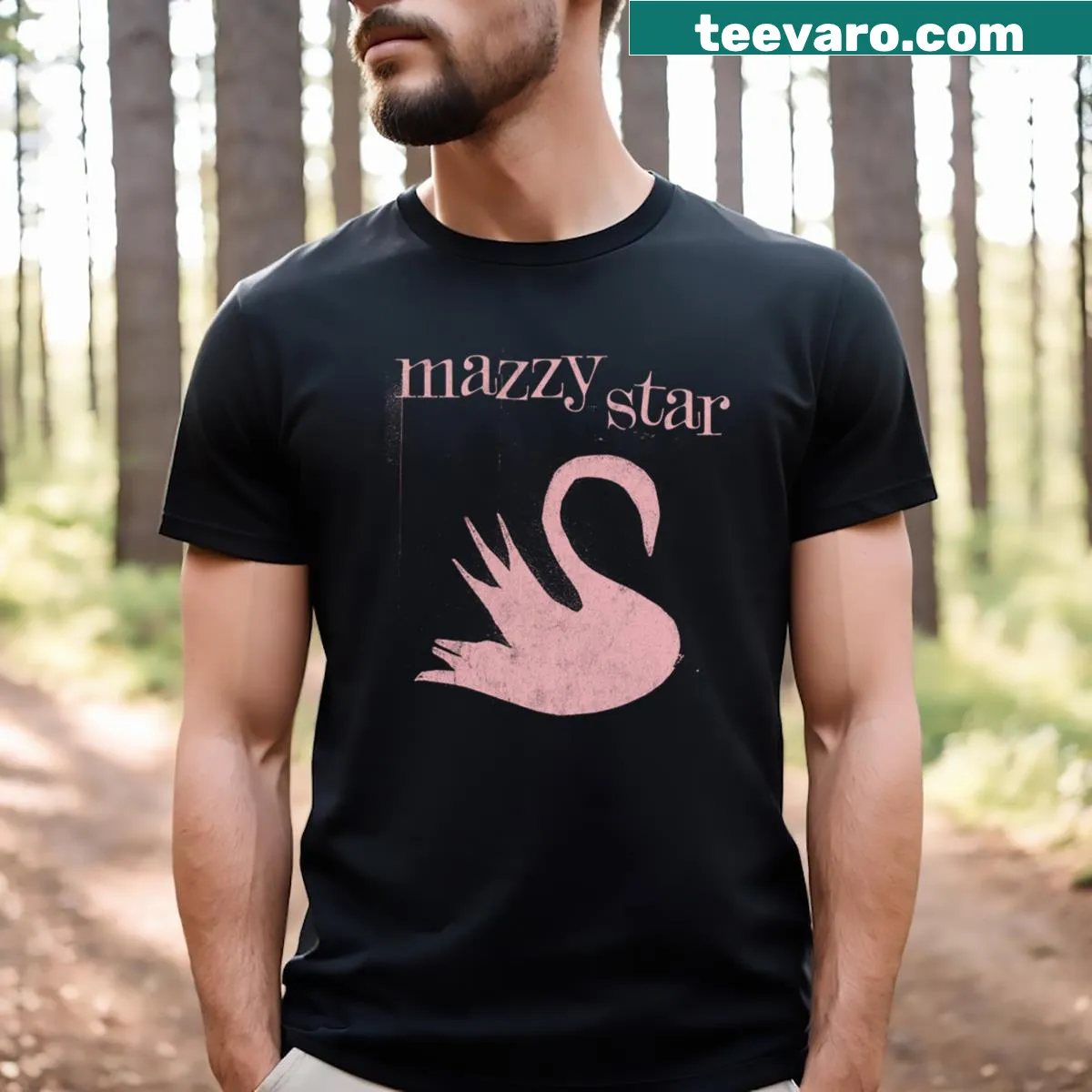 Aesthetic design inspired by Mazzy Star on a T-shirt — on a men's t-shirt