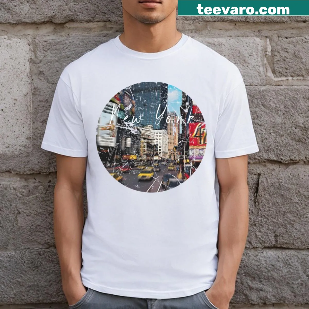 Nostalgic t-shirt celebrating New York City in the 1970s — on a men's t-shirt