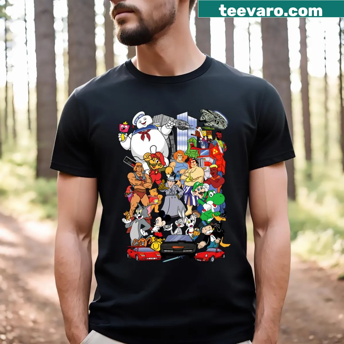 Typography t-shirt that expresses nostalgia — on a men's t-shirt