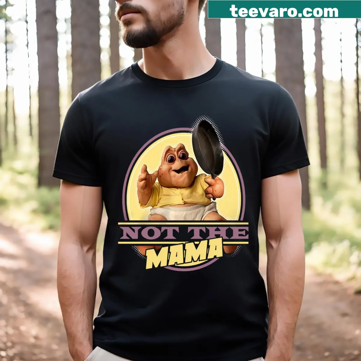 T-shirt for moms with humorous phrase about parenting — on a men's t-shirt