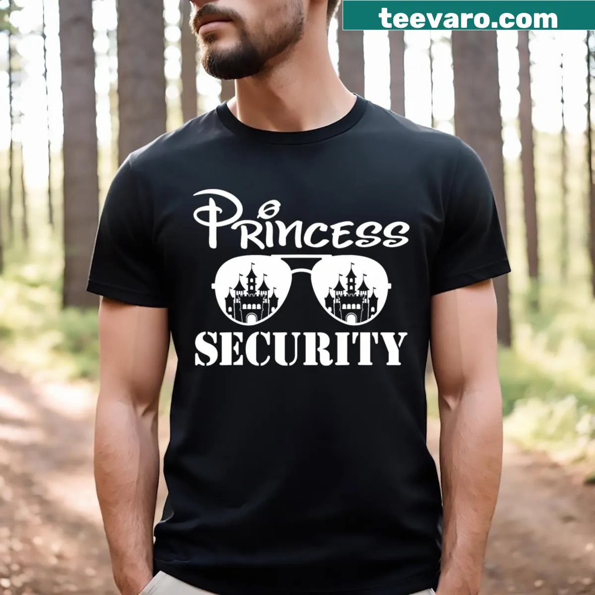 T-shirt with Princess Security Team design for family events. — on a men's t-shirt