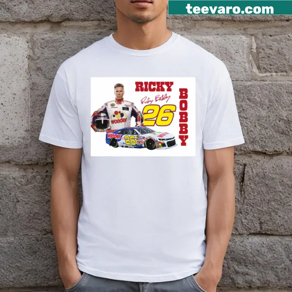 Humorous illustration of a race car for NASCAR fans on a T-shirt